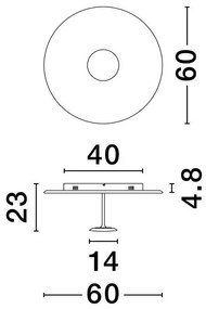 Plafoniera LED design decorativ NIMA D-60cm