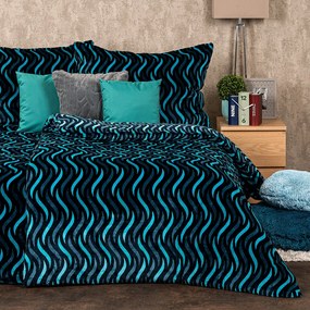 Lenjerie de pat din micro-flanelă 4Home Wave, 160 x 200 cm, 70 x 80 cm