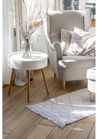 Covoraș baie din bumbac organic Wenko Urla 60 x 90 cm, gri