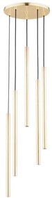 Candelabru COLLET 5xG9/40W/230V, pr. 30 cm, auriu