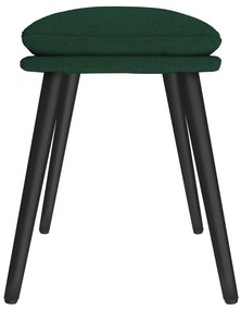 Taburet, verde inchis, 45x29,5x39 cm, material textil Morkegronn