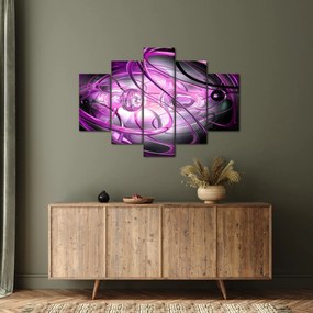Tabloul cu abstracție frumoasă în violet (150x105 cm)