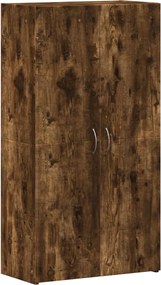 vidaXL Fișet, stejar fumuriu, 60x32x115 cm, lemn prelucrat