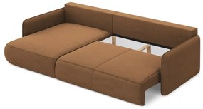 Colțar portocaliu extensibil/cu spațiu de depozitare (cu colț pe partea stângă) Nanea – Makamii