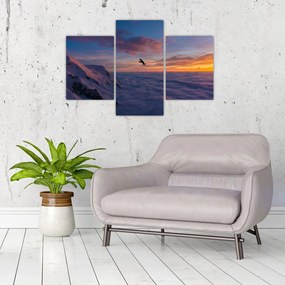 Tablou în apus de soare, Mont Blanc (90x60 cm)