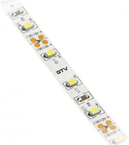 Bandă LED Flash GTV pentru mobilier, lumină caldă, 60 LED m, 390 lm m, 3,7 W m, 12V, IP20, 5 m Alb cald, 3.7 W/m, 12 V, LED Flash, 390 lm/m, 8 mm