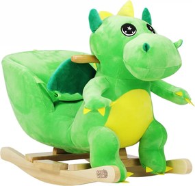 Animal de pluș pentru copii cu efecte sonore Verde