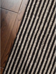 Covor negru țesut manual din iută 160x230 cm Harvest Ebony – Elle Decoration