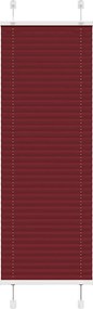 vidaXL Jaluzea plisată Bordeaux Roșu 45x100 cm Lățime țesătură 44,4 cm