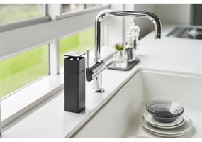 Dozator / dispenser detergent de vase Yamazaki Tower, 250 ml, negru