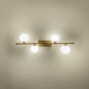 Lustră LED aplicată Brilagi MILLA 4xG9/3W/230V auriu/alb