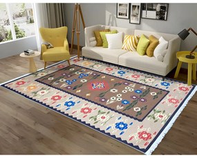Covor camera antiderapant 120x180 cm multicolor rustic