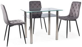 Scaun de dining din catifea olive JEROME