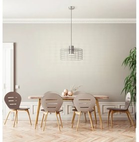 Lustră pe cablu MILLIGAN 1xE27/40W/230V d. 48 cm argintie Eglo 43651