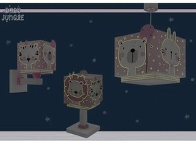 Lampă pentru copii JUNGLE 1xE14/8W/230V roz Dalber 63111S