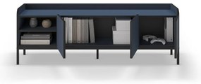 Comodă TV albastră 160x55x42 cm Adara – Marckeric
