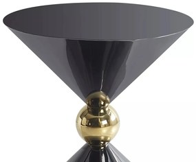 Masuta de cafea Mira neagra ø50/h56 cm