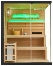 Vnútorná sauna Vantaa 150 so soľnými kameňmi