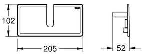 Etajera Grohe EasyReach alba