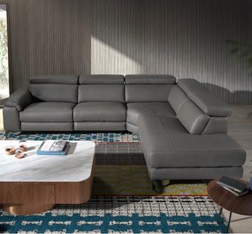 Coltar dreapta design italian LUX tapitat cu piele naturala Alfredo