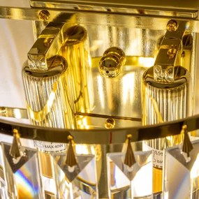 Aplică de cristal Brilagi MOZART 2xE14/40W/230V auriu