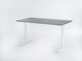Birou reglabil electric Viva Upgrade 2.0, dual motor, 120 kg - 1400x800x25 - Logan - Alb