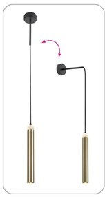 Aplica de perete, Pendul Stil Modern, Auriu, LED Thelma