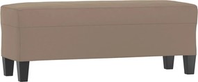 vidaXL Bancă, gri taupe, 100x35x41 cm, microfibră