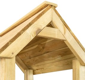 Turn de joaca, 285x120x226,5 cm, lemn de pin impregnat