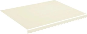 vidaXL Pânză de rezervă copertină, crem, 4,5x3,5 m