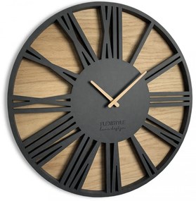 Ceas de lux din lemn cu diametrul de 50 cm ROMAN LOFT Diametru 50 cm