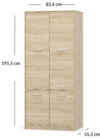 Dulap de haine Terrell (Stejar sonoma). 1053288