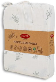 Lenjerie de pat din muselină Matex Olivka, 140 x 200 cm, 70 x 90 cm
