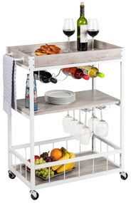 Măsuță de servire cu roți 40x80 cm Rustico – Wenko