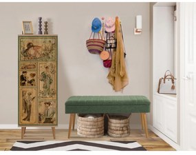 Mobilier pentru hol Feliz 732 (Stejar sonoma + Verde). 1089412