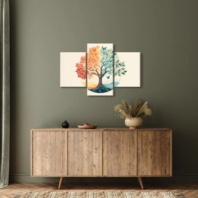 Tablou – Arbore dual cu fluture (90x60 cm)