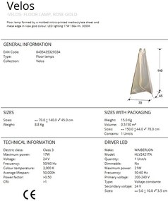 Lampadar LED ultra-modern design exclusivist Velos SV-608312