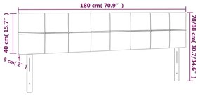 Tablii de pat, 2 buc, gri inchis, 90x5x78 88 cm, catifea 2, Morke gra, 180 x 5 x 78 88 cm