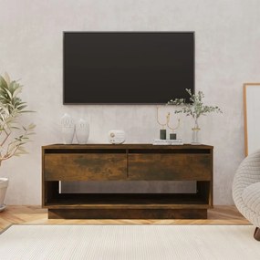 vidaXL Comodă TV, stejar afumat, 102x41x44 cm, PAL