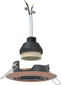 vidaXL Spot 6 pcs Cupru 9 x 9 x 2.5 cm Metal