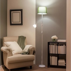 Lampadar Brilagi CERIA 2 în 1 1xE27/100W/230V + 1xE14/25W alb/verde