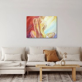 Tablou - Imaginea unei femei care se odihnește, pictură în ulei (70x50 cm)