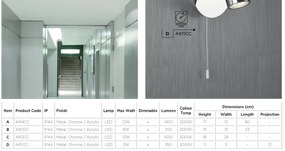 Plafoniera LED directionabila pentru baie IP44 Bubbles 4L 4414CC SRT