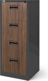 Fișet Sara antracit-nuc (46x132 cm)