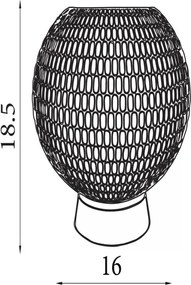 Searchlight EU67008PB - Lampă de masă MILA LED/0,6W/3xAAA verde