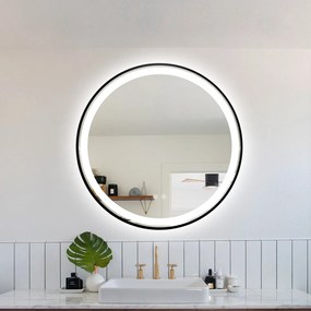 Oglinda led, Rotunda, 70cm, Esn10.1, lumina calda -rece