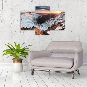 Tablou - Panoramă montană de iarnă (90x60 cm)