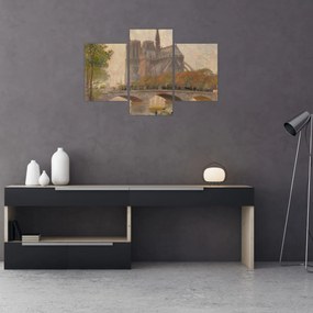Tablou - Robert William Vonnoh, Notre Dame de Paris, reproducere (90x60 cm)