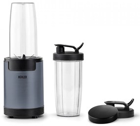 Blender Nutri Muhler MNB-688, 600W, 6 lame, 2 căni, cenușiu 648576