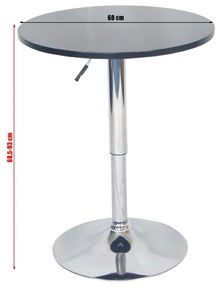 Zondo Masă tip bar Brann (negru). 1015706